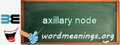 WordMeaning blackboard for axillary node